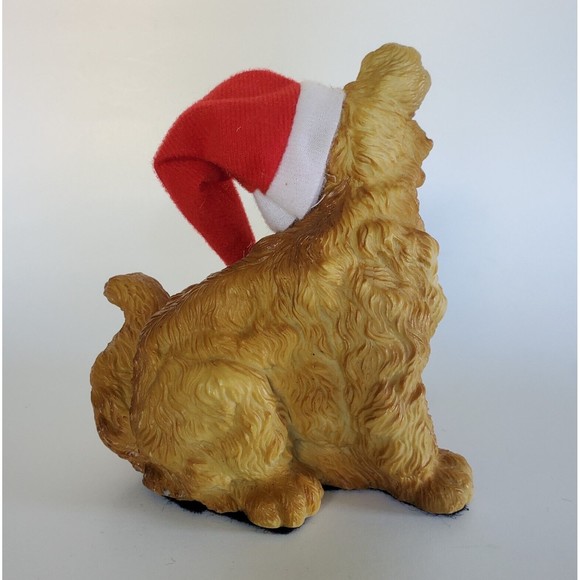 House of Llyod Christmas Around the World Puppy Dog Stocking & Santa Hat Vtg 90s - Picture 3 of 8